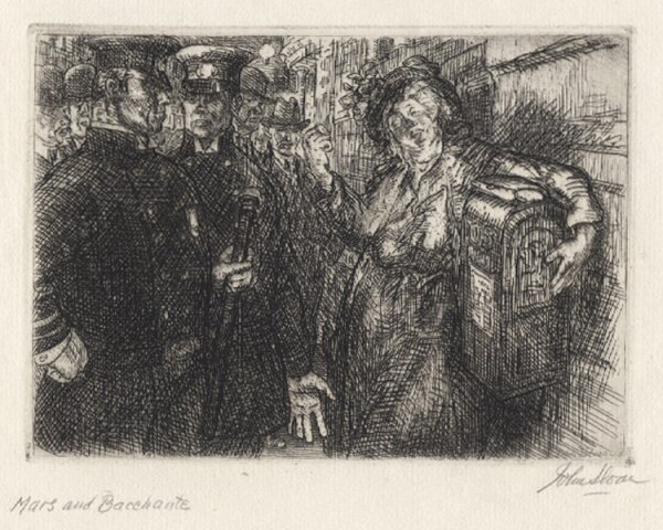 Mars And Bacchante by John Sloan