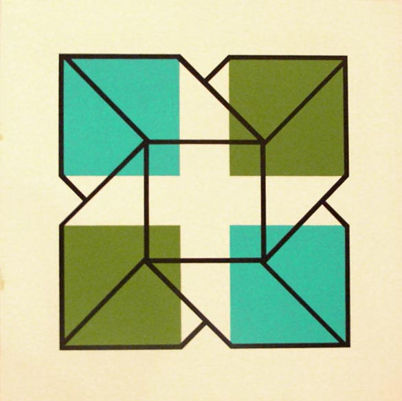 Untitled (blue And Green) by Jules Engel