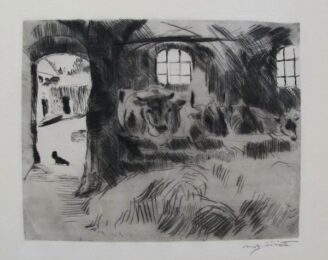 Kuhstall I by Lovis Corinth at William Chambers Art