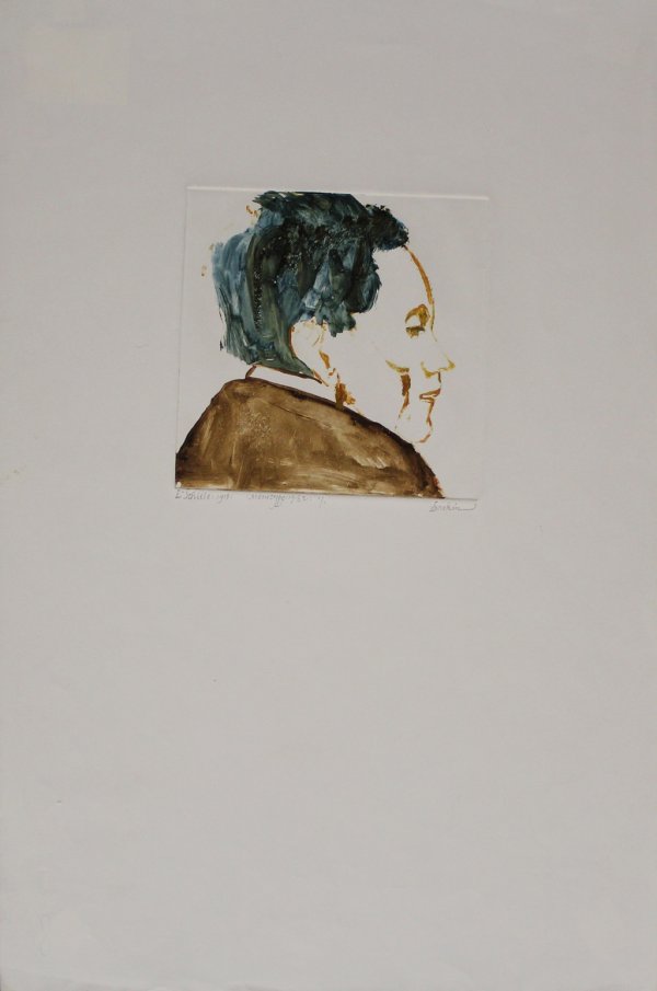 Egon Schiele by Leonard Baskin
