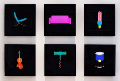 Light Series by Michael Craig-Martin at Jonathan Novak Contemporary Art