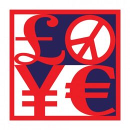 Love (blue, White And Red) by Fiasco at Lieberman Contemporary