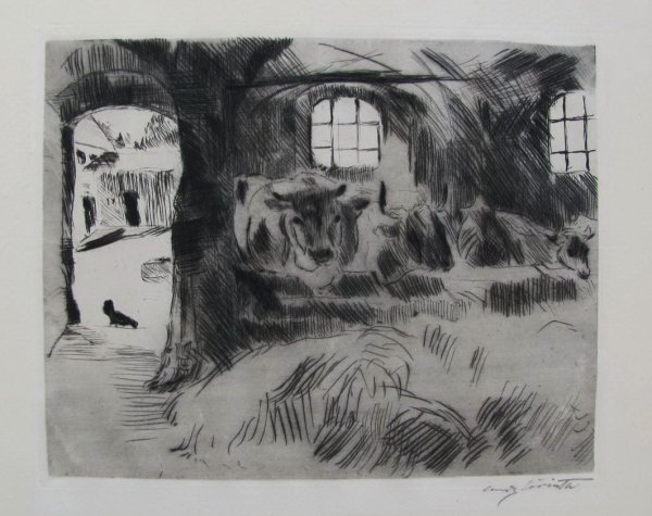 Kuhstall I by Lovis Corinth