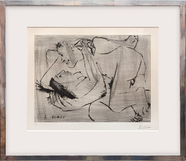 L’étreinte VI. by Pablo Picasso