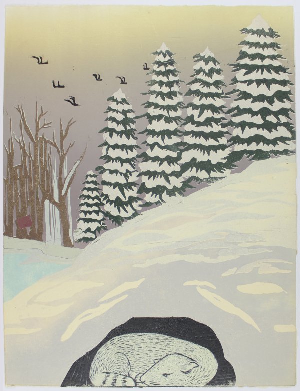Winter Weasel by Melissa Brown