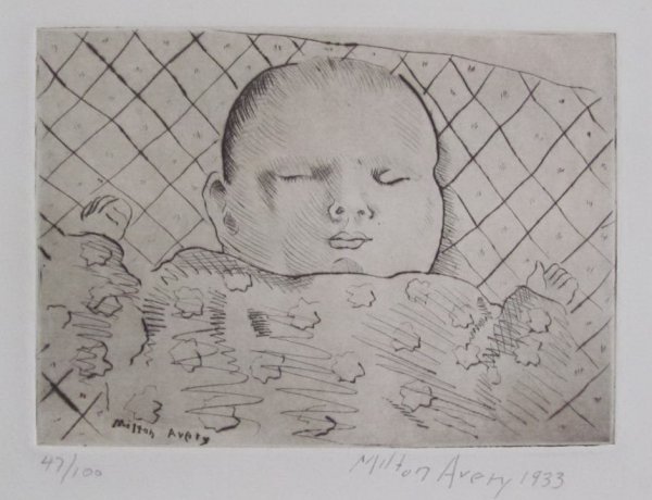 Sleeping Baby by Milton Avery