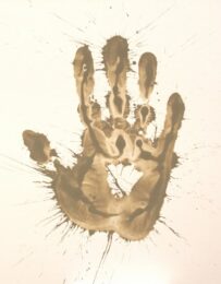Mud Hand by Richard Long at Emanuel von Baeyer - Cabinet