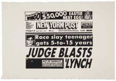 New York Post (judge Blasts Lynch) (fs Iia.46) by Andy Warhol at Revolver Gallery