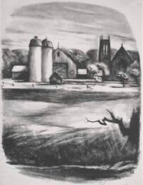 Newtorn Towers by Benton Murdoch Spruance at Sylvan Cole Gallery