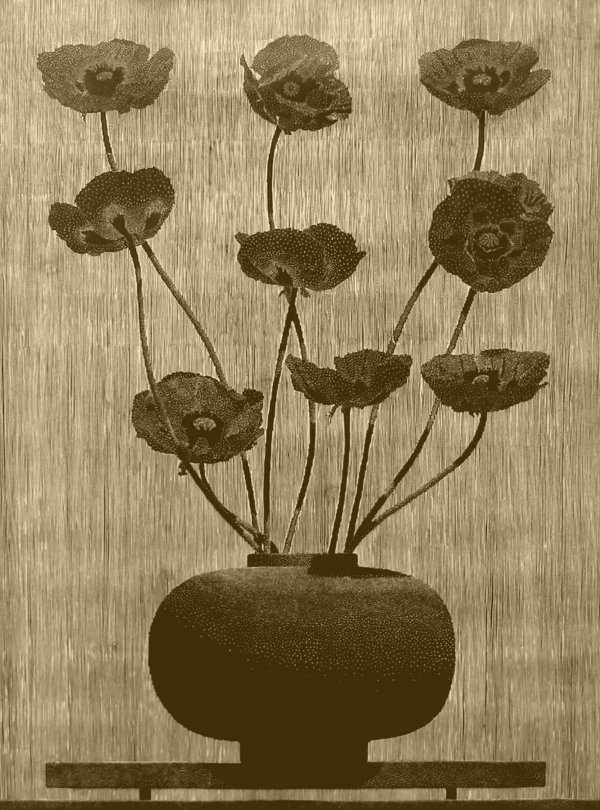 Nine Black Poppies by Richard Ryan
