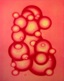 Orb Cluster 2 (yellow/red) by Ted Kincaid at Manneken Press (IFPDA)