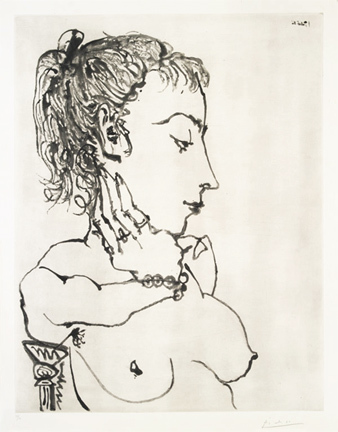 Buste De Femme à La Queue De Cheval by Pablo Picasso