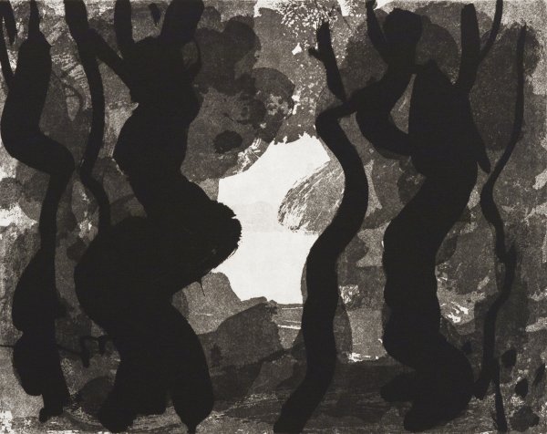 Through The Trees (b&w 2) by Paul Resika