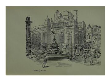 Picadilly Circus (eros) by Edward Bawden at Brandler Galleries