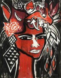 Portrait 2 by Elvira Bach at Gallery Har-El, Printers & Publishers