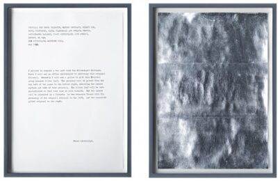 Proposal For Whitechapel Edition by Peter Liversidge at Whitechapel Gallery