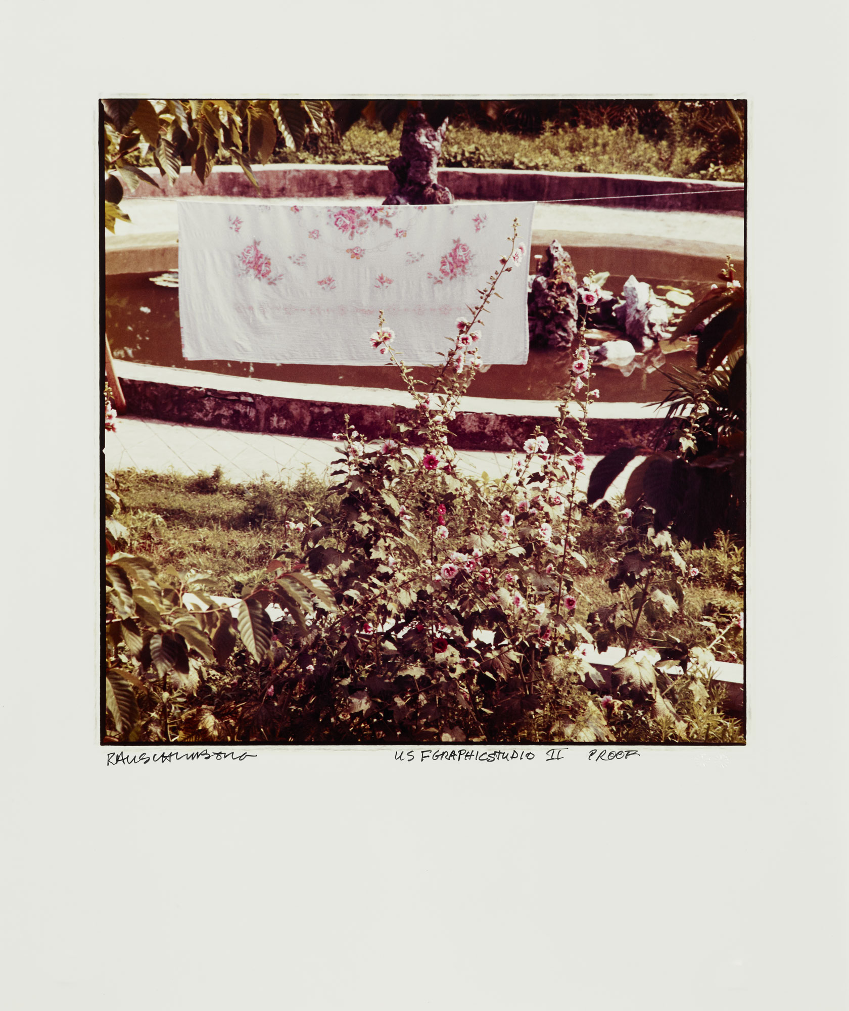 Pink Flower Sheet by Robert Rauschenberg
