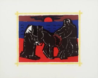Red Sun by Josef Herman at Pomegranate Fine Art