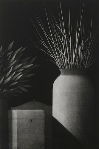 Nocturne: Still Life W/ Two Vases by Robert Kipniss