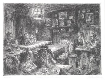 Romany Marye In Christopher Street by John Sloan at Harris Schrank Fine Prints