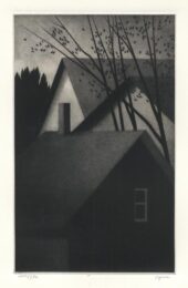 Rooftops & Chimney by Robert Kipniss at ebo Gallery