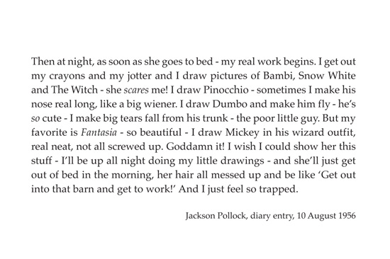 Snap_ Dear Diary (jackson Pollock, 10th August 1956) by Scott King