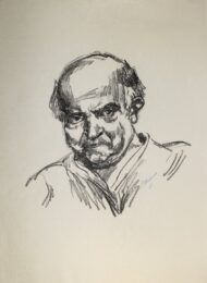 Selbstbildnis Nach Links by Ludwig Meidner at Sylvan Cole Gallery