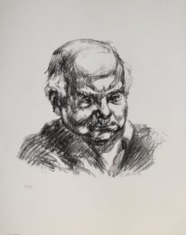 Selbstbilnis Nach Rechts by Ludwig Meidner at Sylvan Cole Gallery