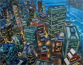 Skewed Perspectives: Financial District by Art Werger at ebo Gallery