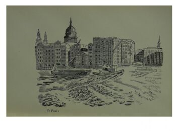 St Paul’s Cathedral by Edward Bawden at Brandler Galleries