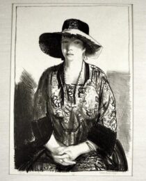 The Black Hat (emma In A Black Hat) by George Bellows at Harris Schrank Fine Prints