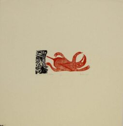 The Temptation Of St. Anthony / St. Anthony With The Red Monster by Leonard Baskin at Sylvan Cole Gallery