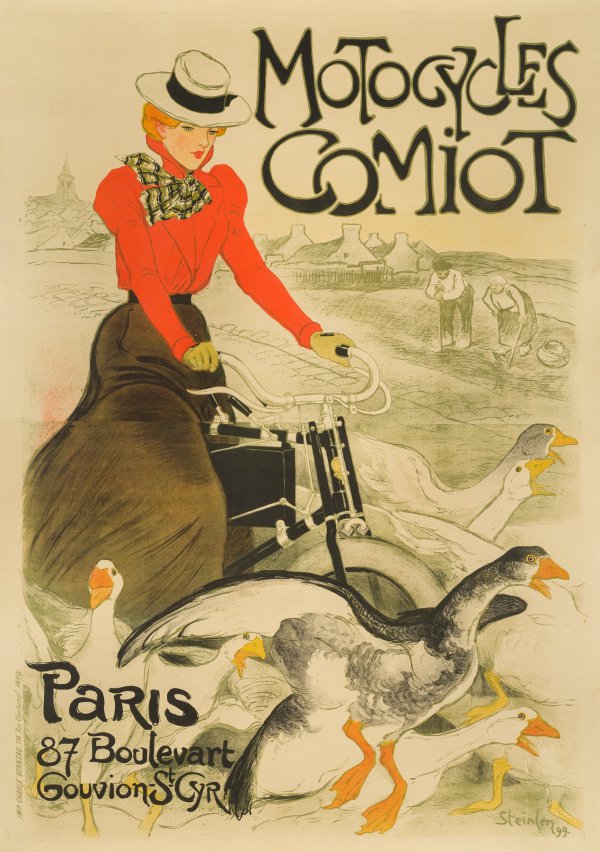 Motocycles Comiot by Theophile-Alexandre Steinlen