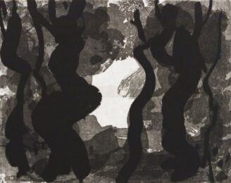 Through The Trees (b&w 2) by Paul Resika at VanDeb Editions