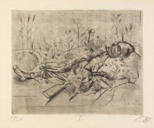 Toter Soldat (Dead Soldier) by Otto Dix at Simon Theobald Ltd