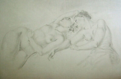 Two Reclining Nudes / Deux Nus Allonges by Tsuguharu Foujita at Gilden's Art Gallery