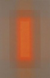 Untitled (grey/orange) by Patsy Krebs at ebo Gallery