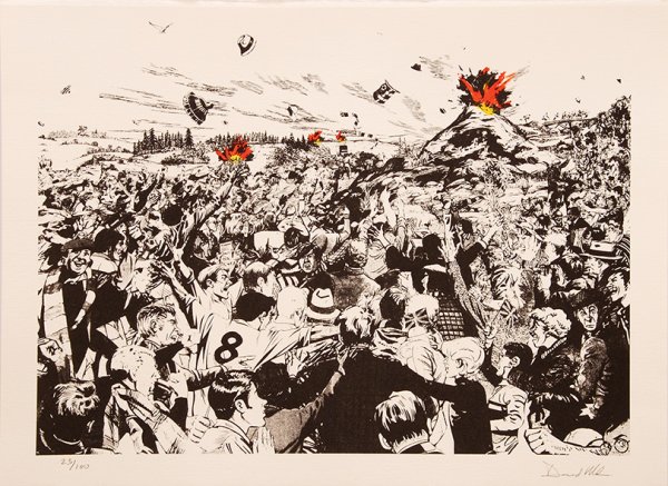 Untitled [volcanic Crowd]. by David Mach