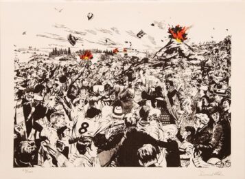 Untitled [volcanic Crowd]. by David Mach at Peter Harrington Gallery