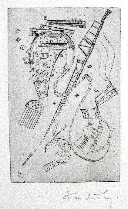 Etching For Stephen Spender “fraternity” by Wassily Kandinsky