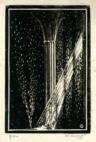 Prayer, Interior Of Cathedral Of Naumburg by Werner Drewes