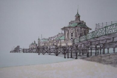 West Pier, Brighton by Richard Beer at Pomegranate Fine Art