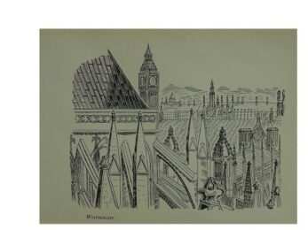 Westminster  2 by Edward Bawden at Brandler Galleries
