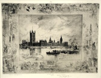 Westminster Palace by Felix Buhot at Harris Schrank Fine Prints