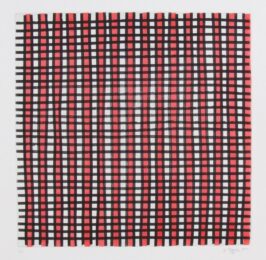 White, Black & Red I by Jonathan Higgins at Manneken Press (IFPDA)