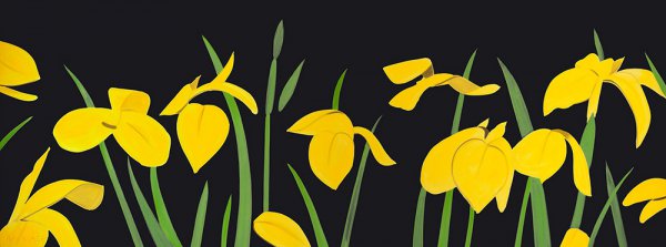 Yellow Flags 2 by Alex Katz at Vogtle Contemporary