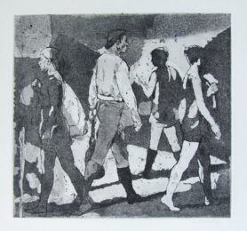 Young People Outdoors by Isabel Bishop at William Chambers Art