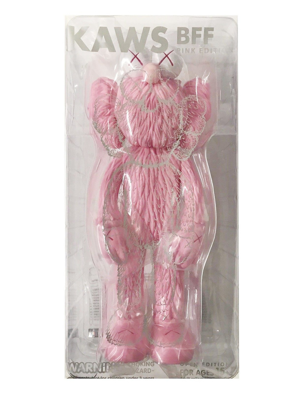 kaws bff plush pink