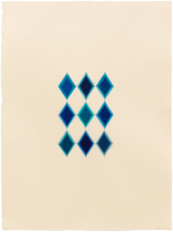 9 Blue Diamonds by Yasu Shibata