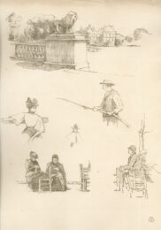 A Paris. “squares Et Jardins”. Croquis Lithographiques Par Eugène Béjot. by Eugène Béjot at Sylvan Cole Gallery